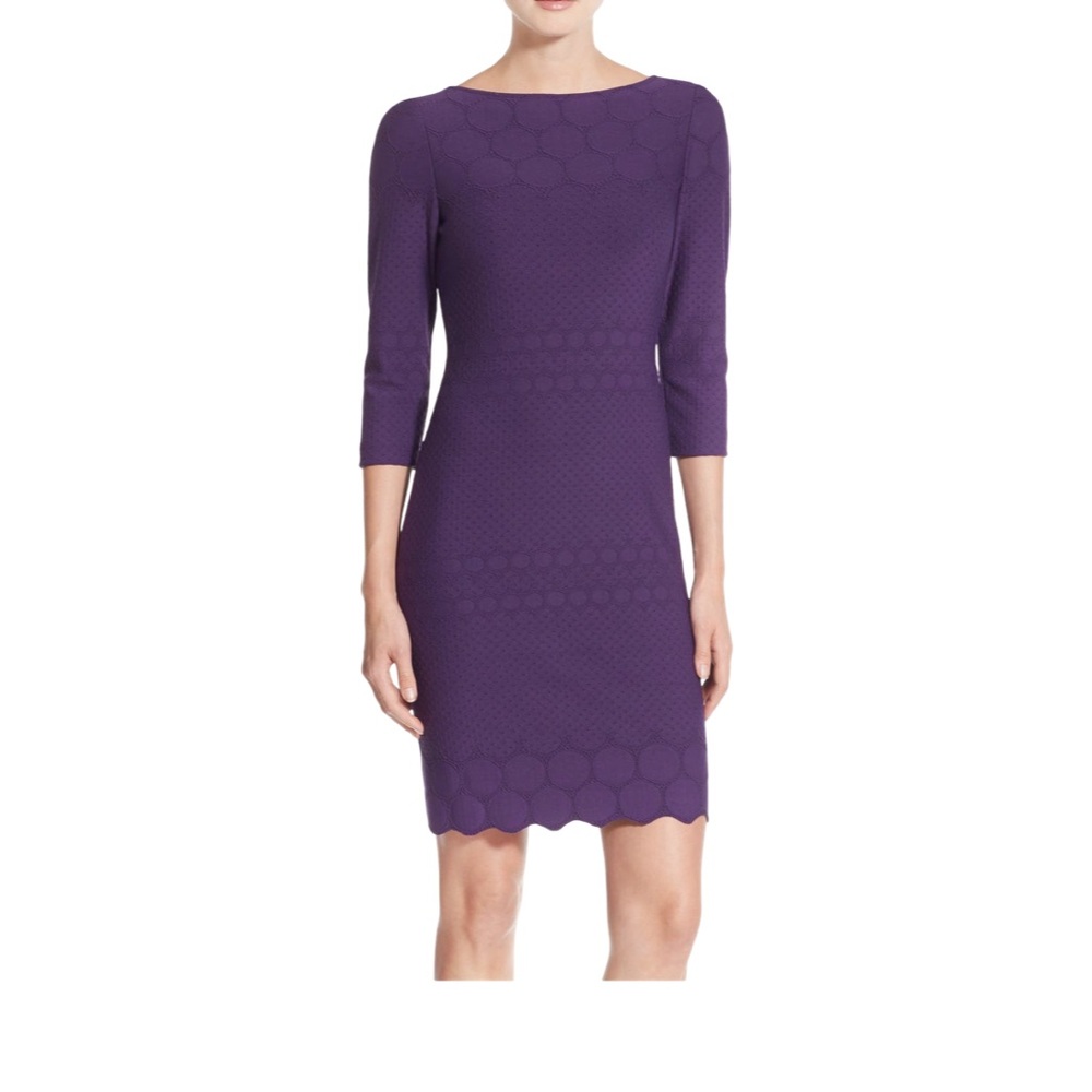 Julia Jordan Eyelet Sheath Dress-size 8‎
